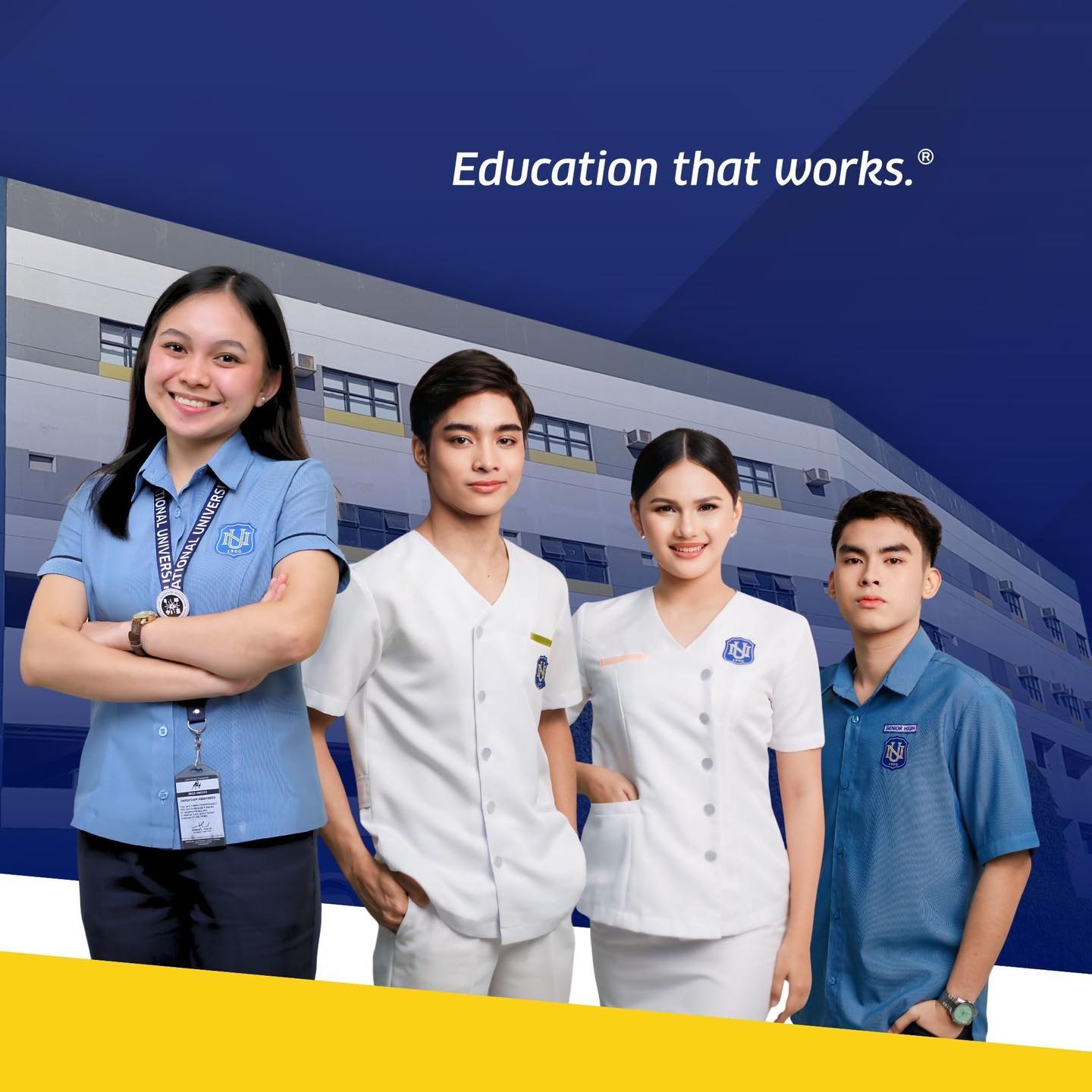 NU Lipa students working on projects